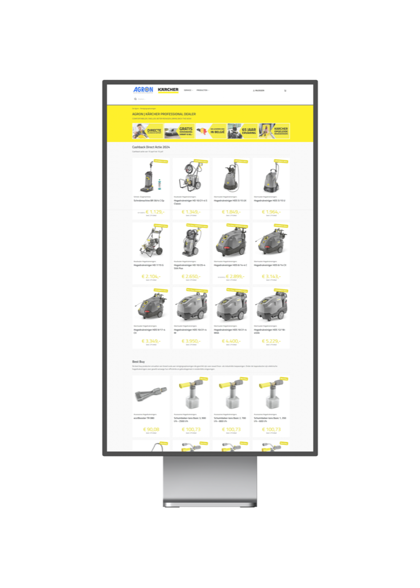 Agron Kärcher webshop — Krachtige integratie